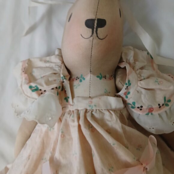 Vintage Rag Doll Bunny with Top and bottom pants - Picture 2 of 15